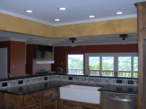 Kitchen after color washing