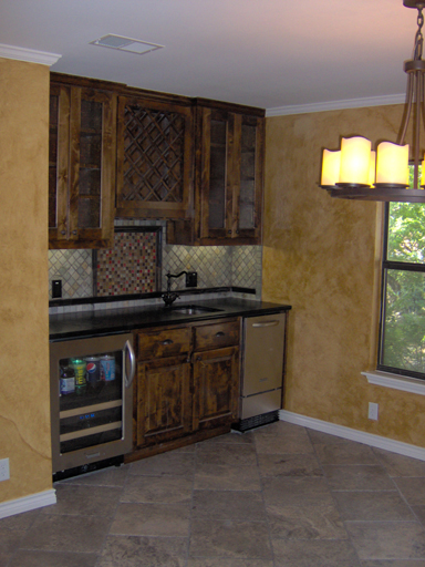 Dining room after color washing