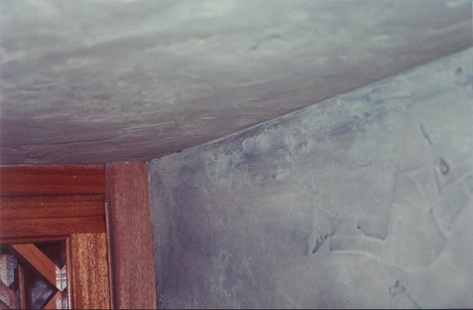 Wine cellar aged plaster detail