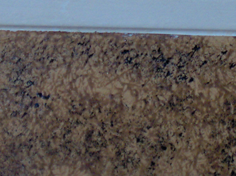 Sponging faux finish detail